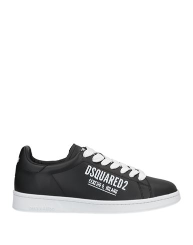 Dsquared2 Man Sneakers Black Size 12 Calfskin