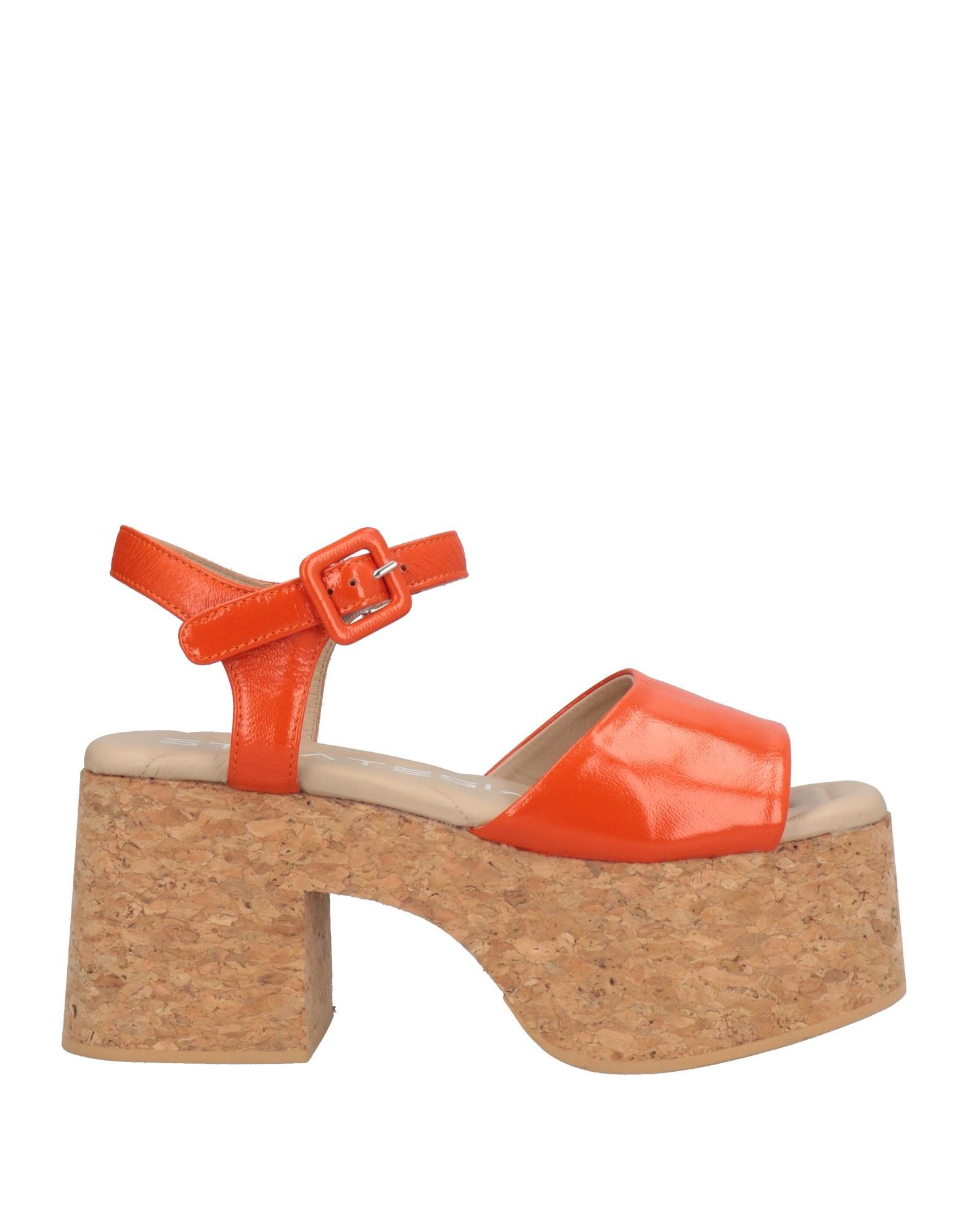 Strategia Woman Mules & Clogs Orange Size 9 Soft Leather
