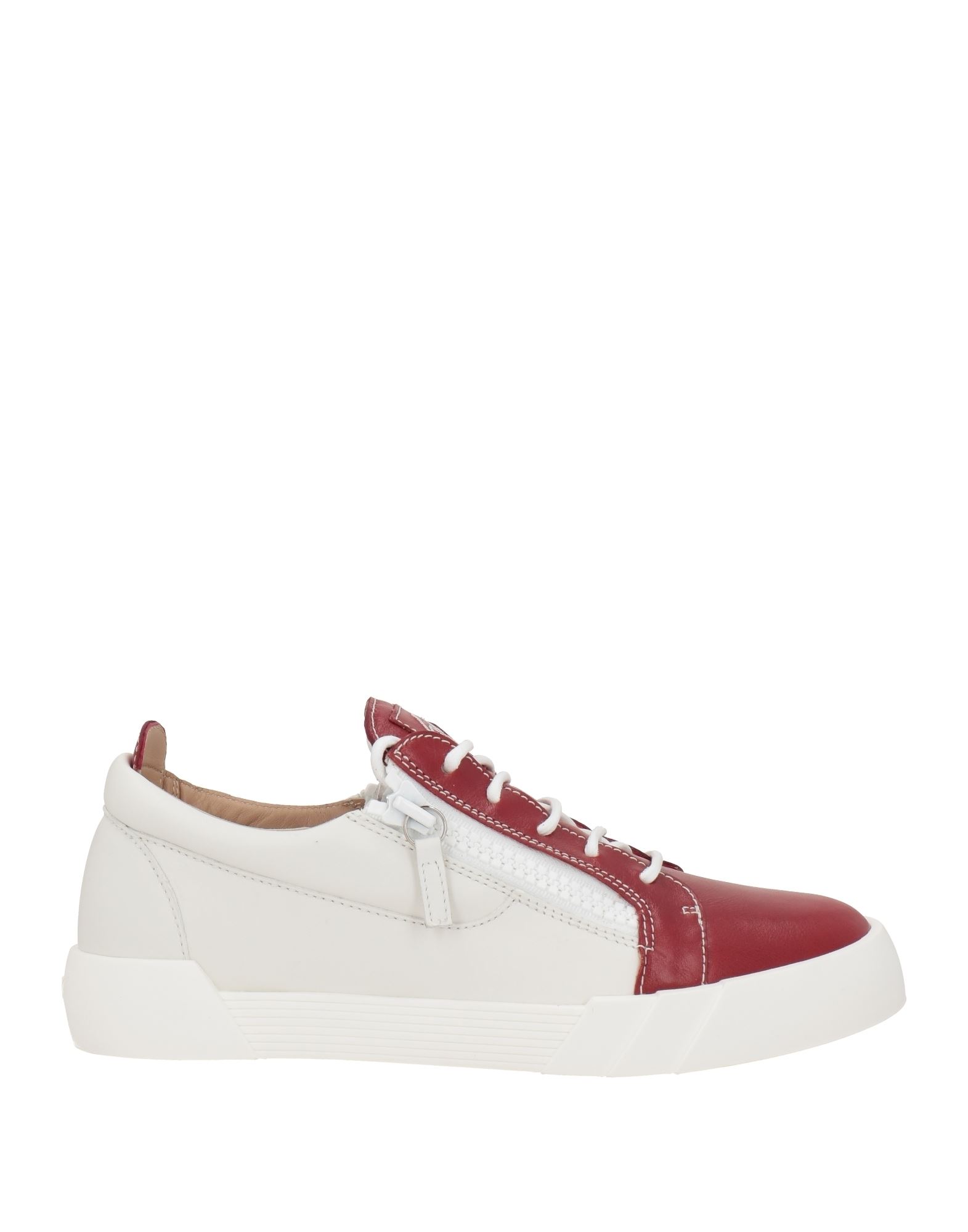Shop Giuseppe Zanotti Man Sneakers Brick Red Size 9 Soft Leather