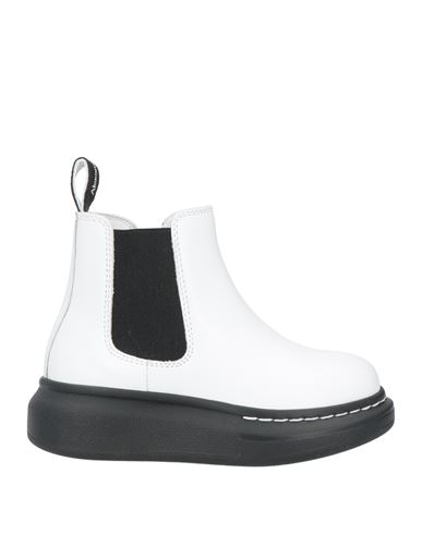 Alexander Mcqueen Babies'  Toddler Girl Ankle Boots White Size 9.5c Soft Leather