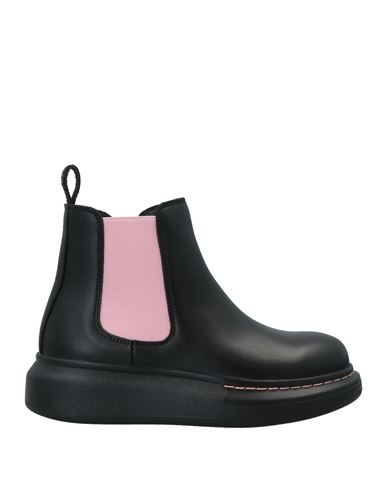 ALEXANDER MCQUEEN ALEXANDER MCQUEEN TODDLER GIRL ANKLE BOOTS BLACK SIZE 9.5C SOFT LEATHER