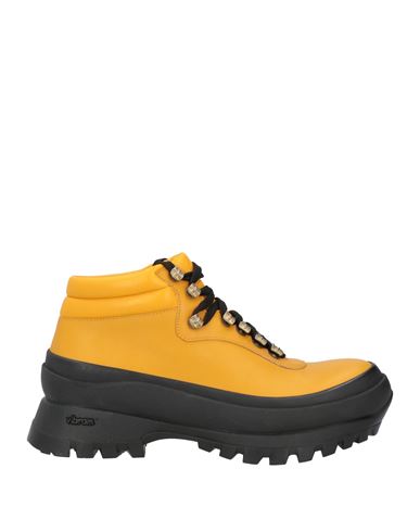 Jil Sander Woman Ankle Boots Yellow Size 5 Calfskin