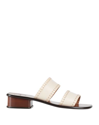 Chloé Woman Sandals Ivory Size 9 Soft Leather In Neutral