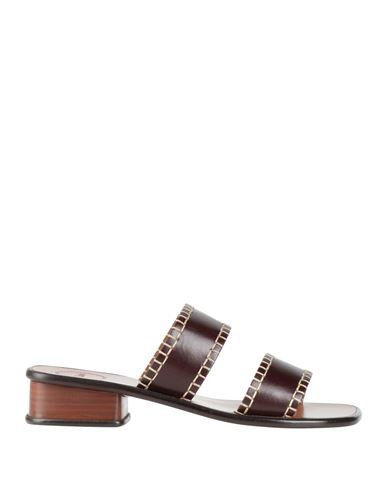 Shop Chloé Woman Sandals Dark Brown Size 8 Soft Leather