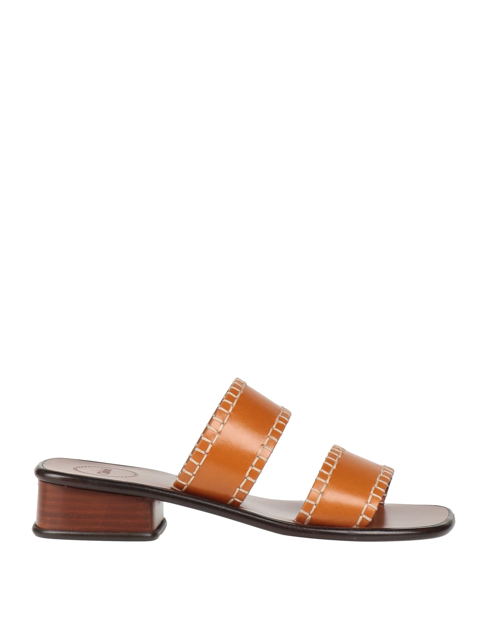 Chloé Woman Sandals Tan Size 6 Soft Leather In Brown