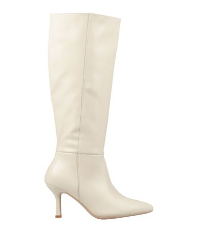 Francesco Milano Woman Boot Ivory Size 10 Soft Leather In White