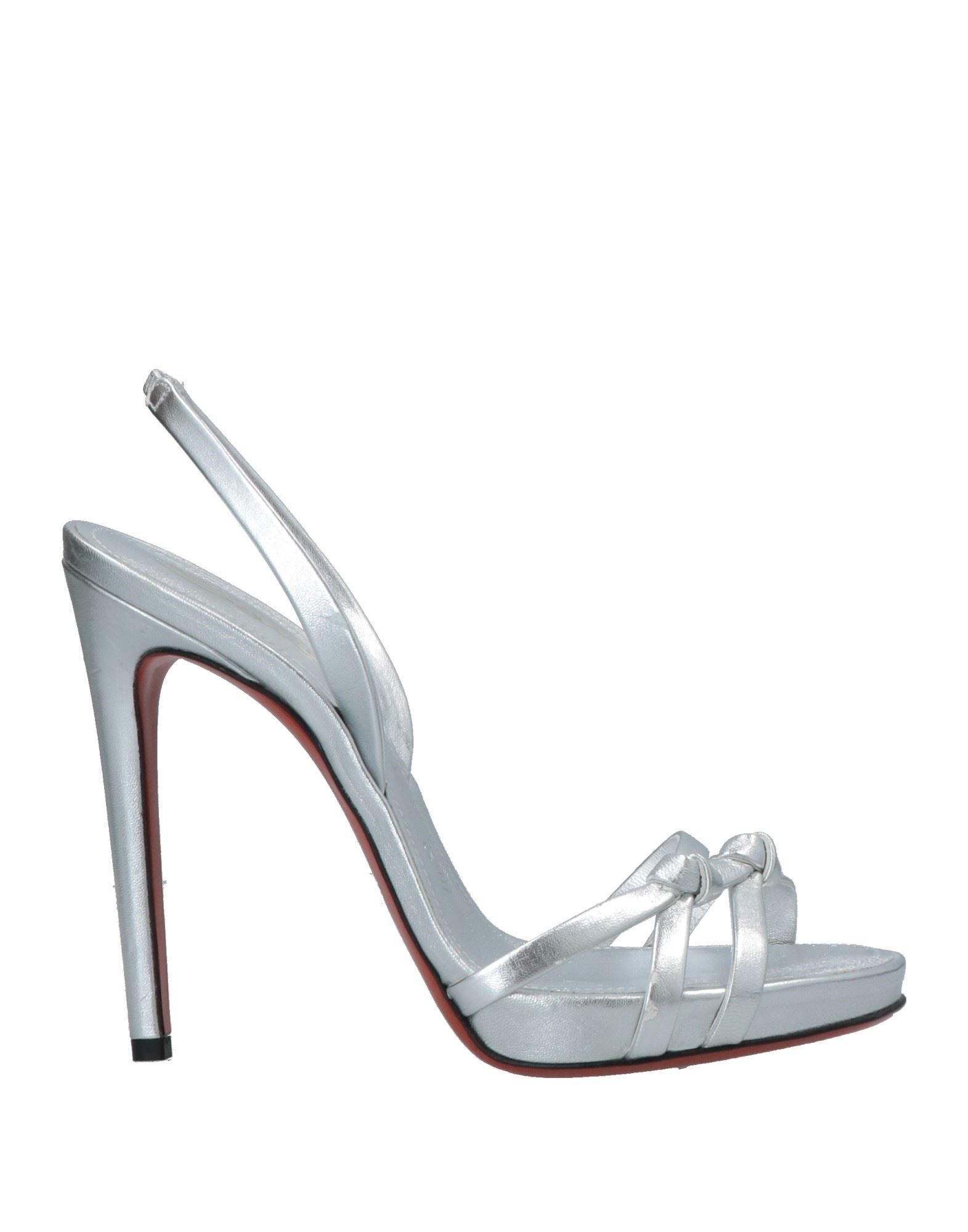 Santoni Sandals In Silver