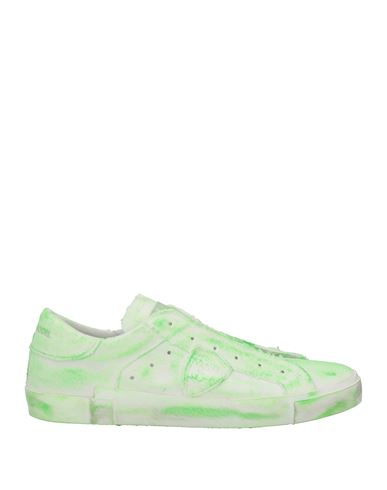 Philippe Model Man Sneakers Light Green Size 8 Textile Fibers, Soft Leather