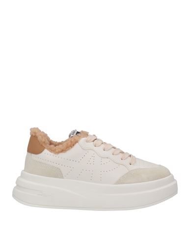 Ash Woman Sneakers Ivory Size 11 Calfskin In White