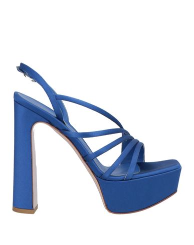 Le Silla Woman Sandals Blue Size 7 Textile Fibers