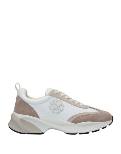 Tory Burch Woman Sneakers Khaki Size 5 Textile Fibers, Soft Leather In Neutral