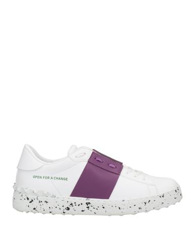 Valentino Garavani Woman Sneakers Purple Size 10 Soft Leather In Purple