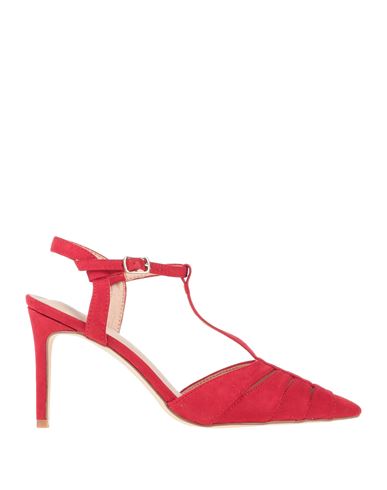 Azarey Woman Pumps Red Size 7 Textile Fibers In Red