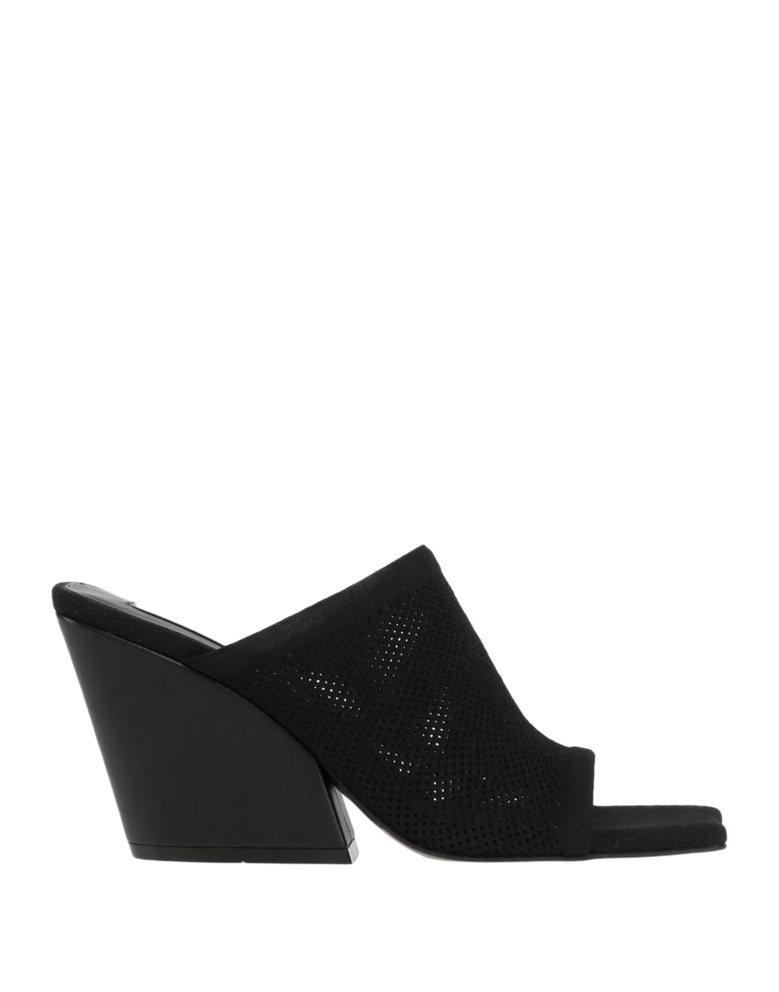Shop Stella Mccartney Woman Sandals Black Size 7 Textile Fibers