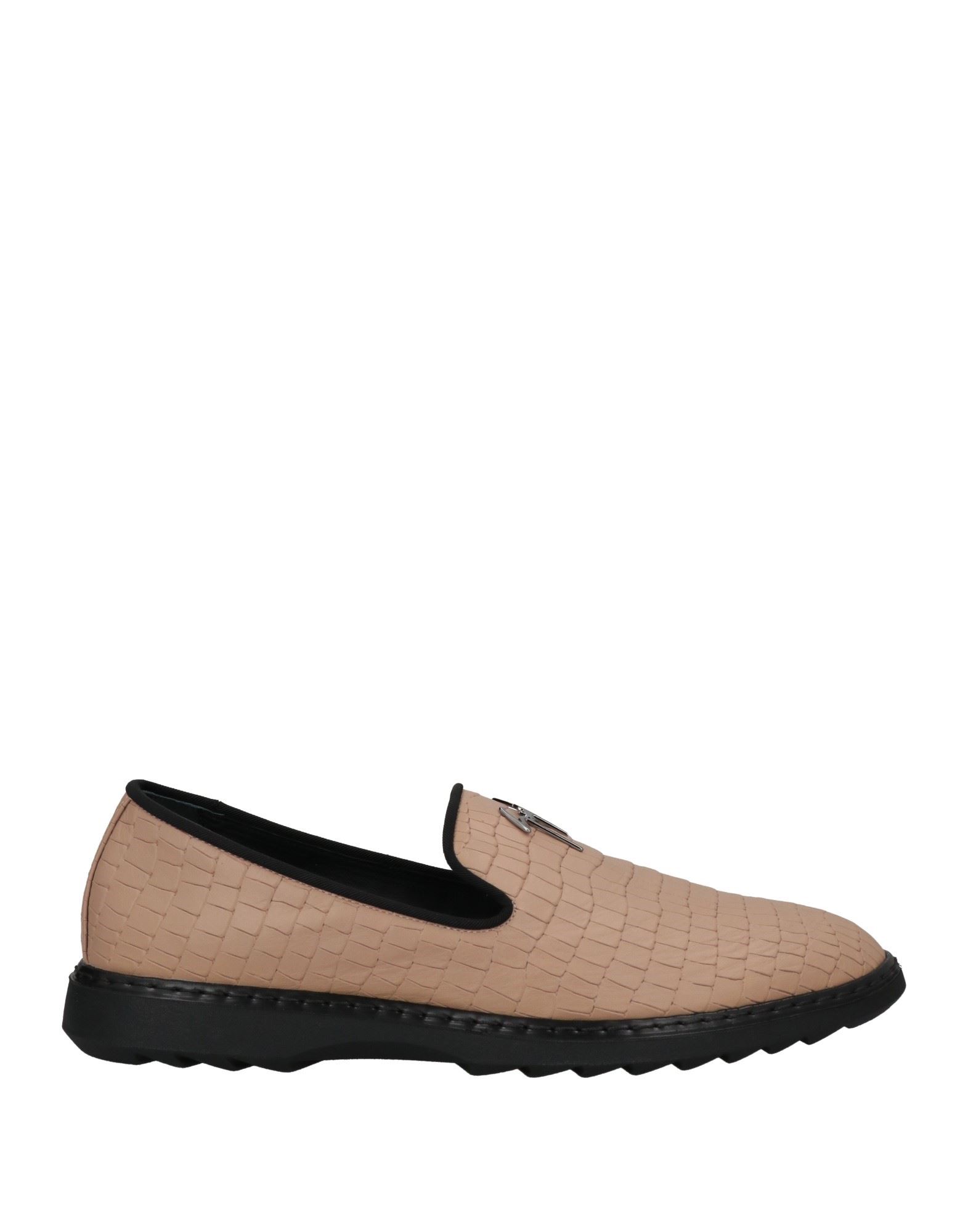 Shop Giuseppe Zanotti Man Loafers Sand Size 9 Soft Leather In Beige