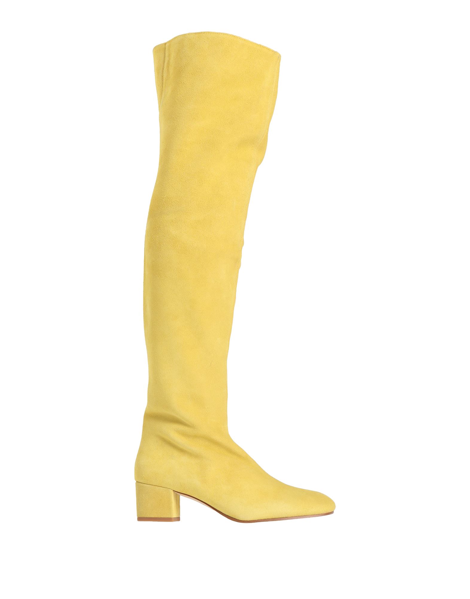 Pinko Knee Boots In Yellow