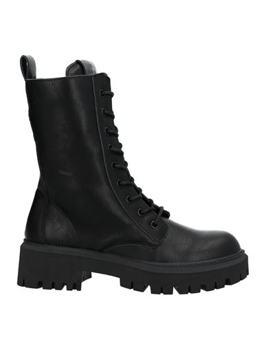 Francesco Milano Woman Ankle Boots Black Size 8 Soft Leather, Textile Fibers