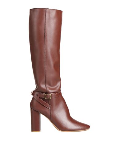 Shop Francesco Milano Woman Boot Cocoa Size 8 Soft Leather In Brown