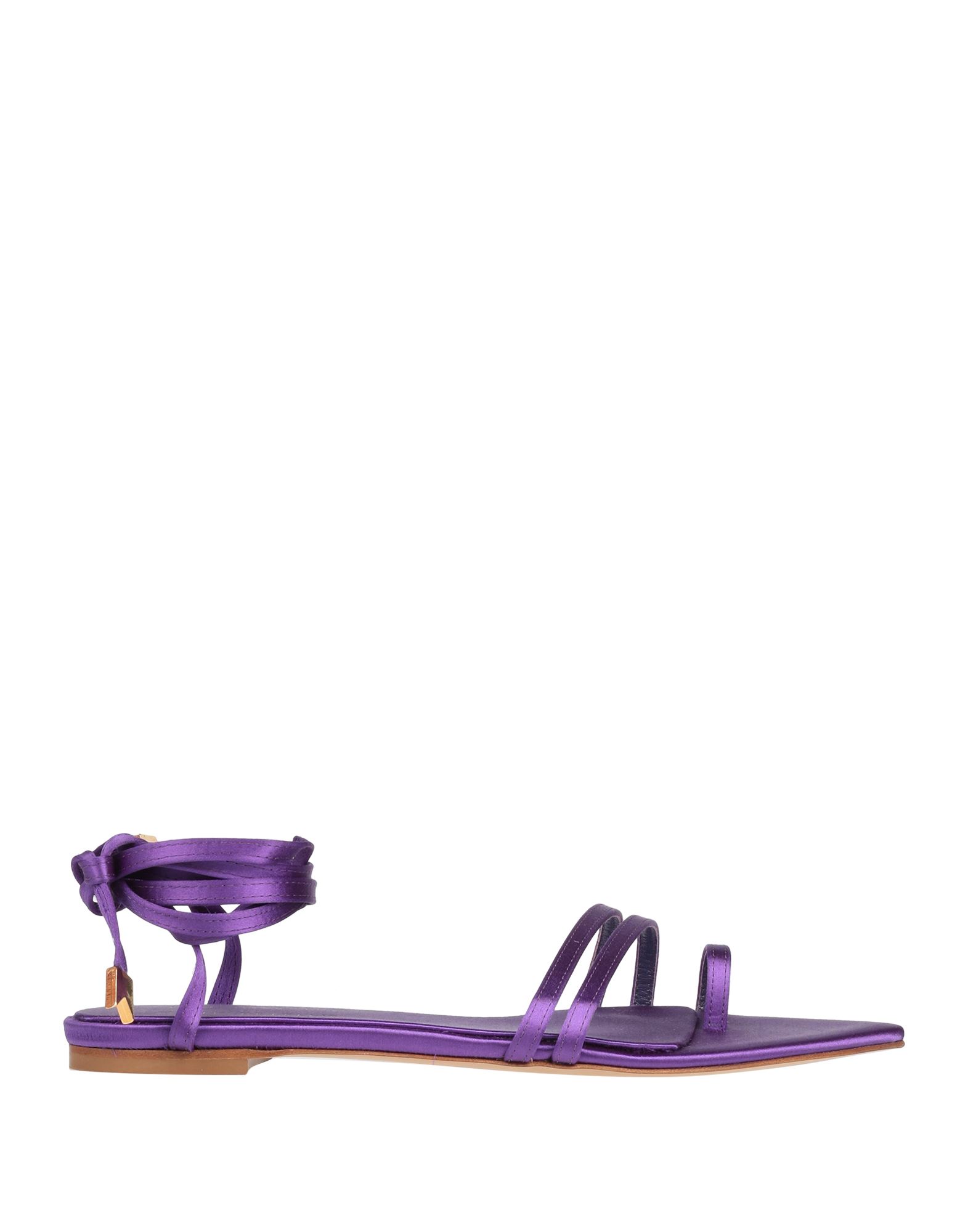 Ilio Smeraldo Toe Strap Sandals In Purple