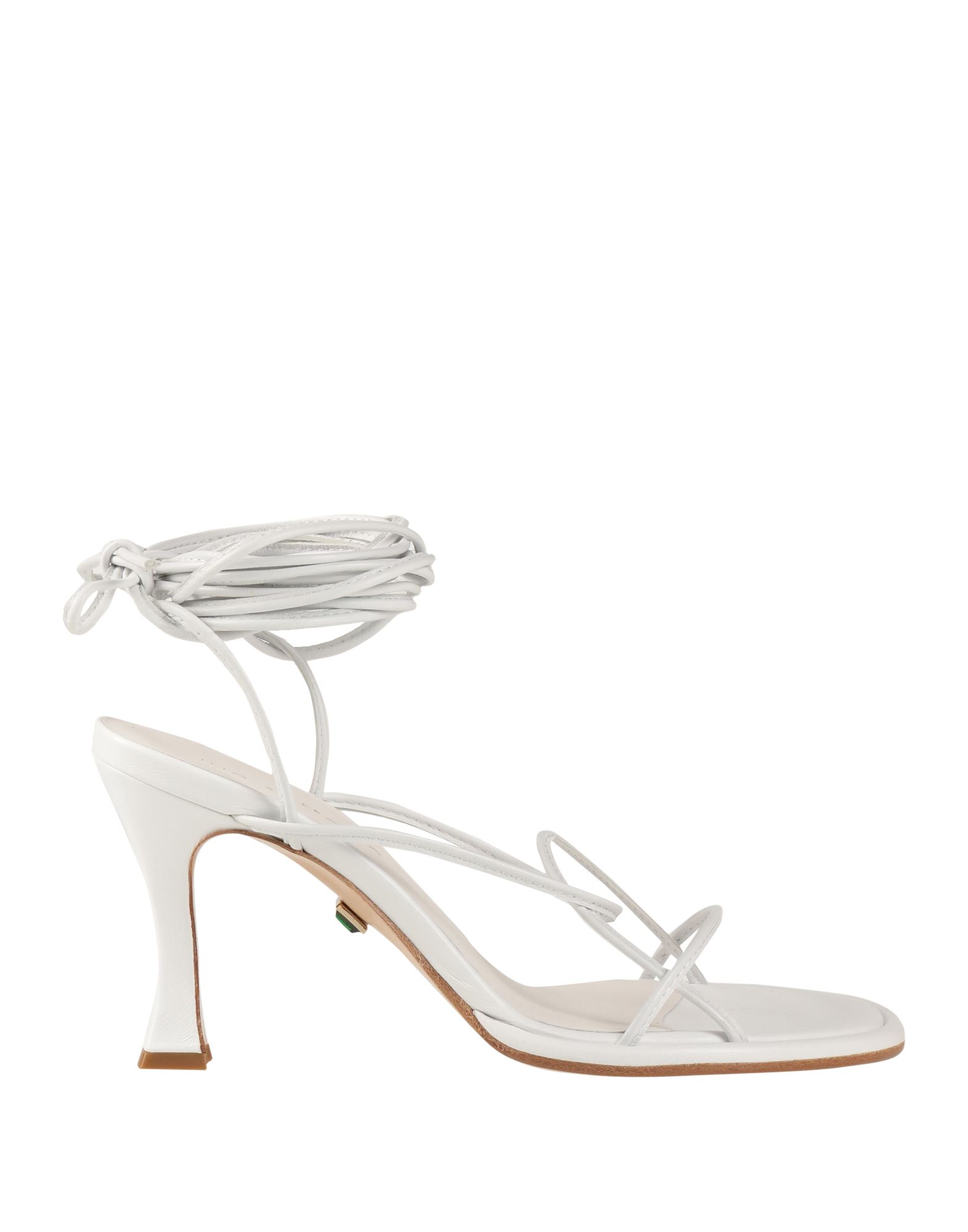 Ilio Smeraldo Woman Sandals White Size 8 Soft Leather