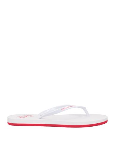 Ea7 Woman Sandals White Size 8 Pvc - Polyvinyl Chloride