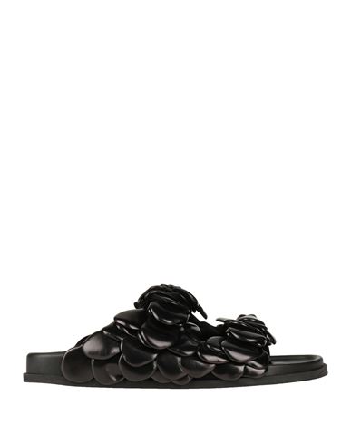 Valentino Garavani Man Sandals Black Size 9 Soft Leather