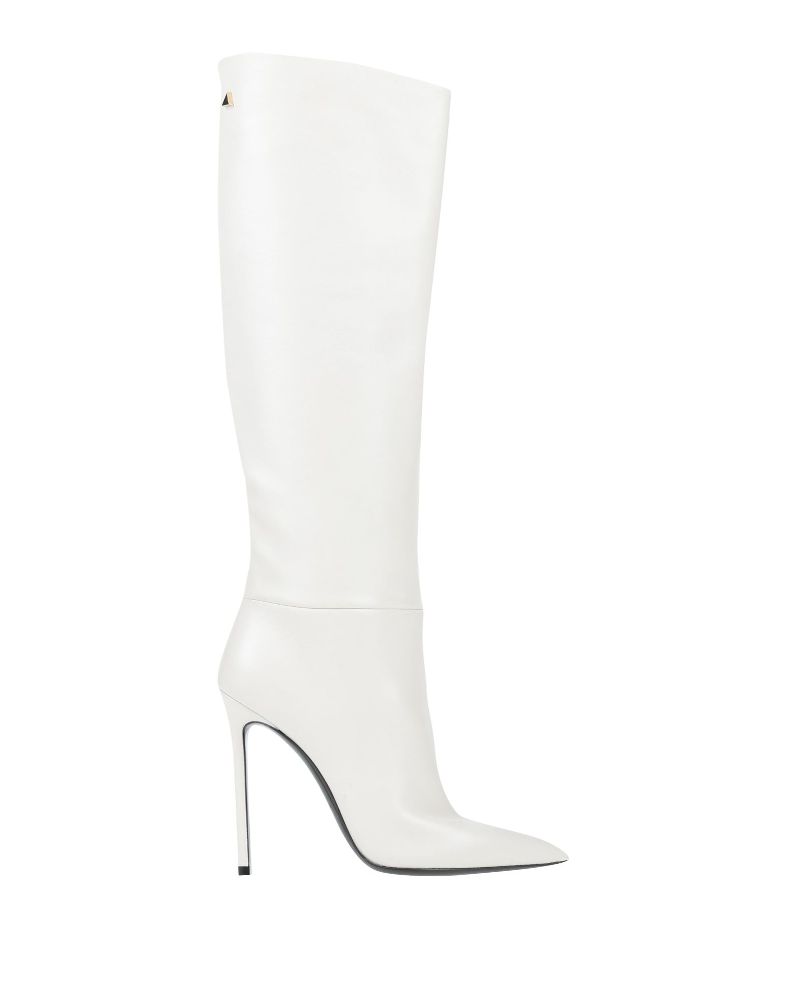GREYMER GREY MER WOMAN KNEE BOOTS WHITE SIZE 8 SOFT LEATHER