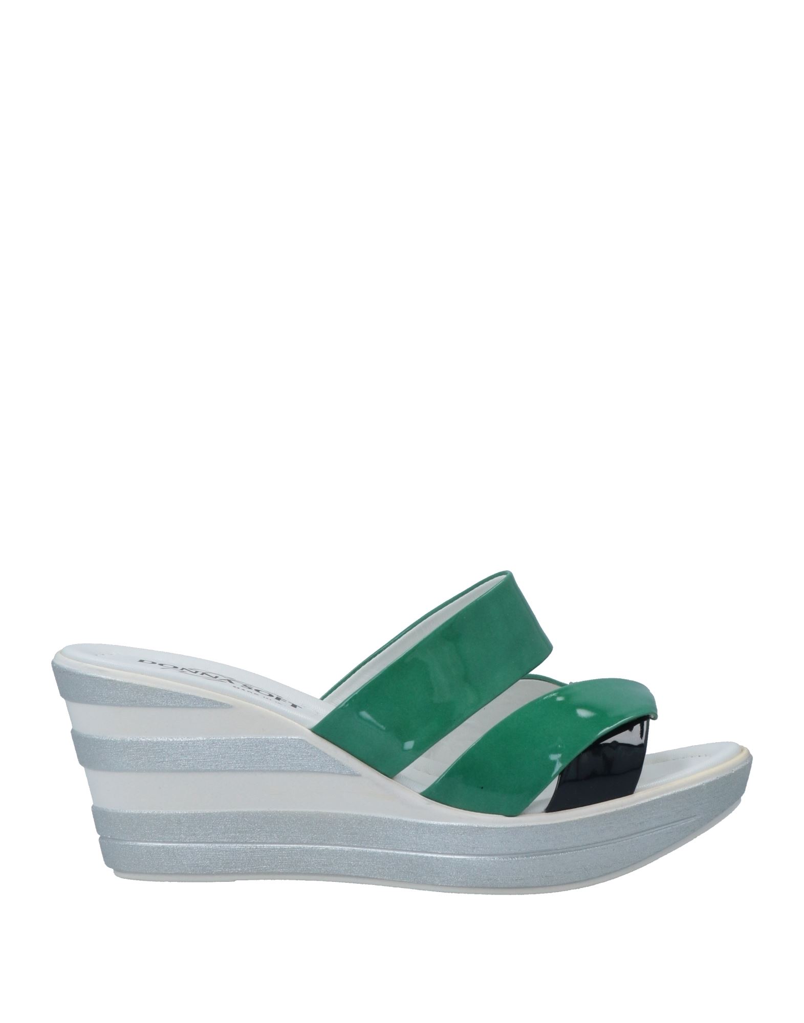 Donna Soft Sandals In Emerald Green