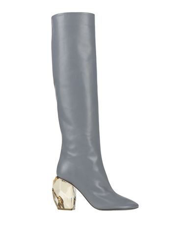 Shop Jil Sander Woman Boot Grey Size 7 Soft Leather