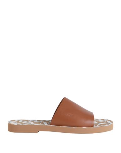 See By Chloé Woman Sandals Tan Size 8 Soft Leather In Brown