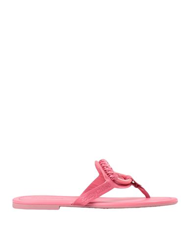 See By Chloé Woman Thong Sandal Pink Size 8 Soft Leather