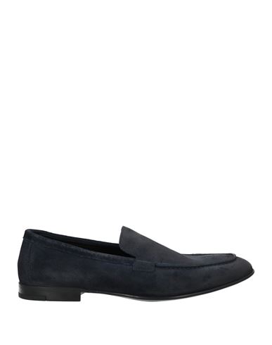 Doucal's Man Loafers Navy Blue Size 9 Soft Leather