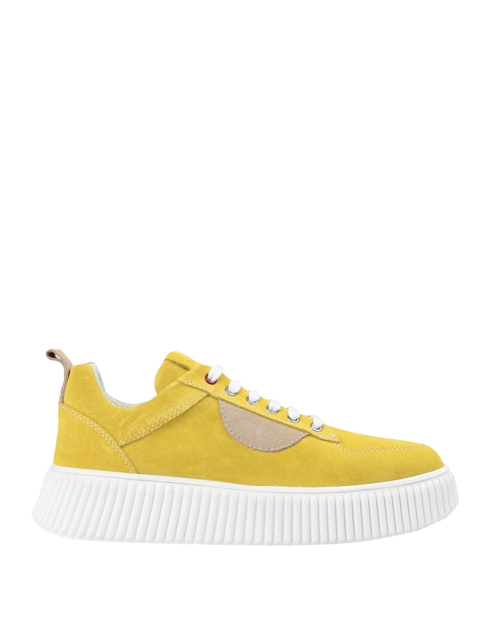 Max & Co . Woman Sneakers Light Yellow Size 9 Soft Leather