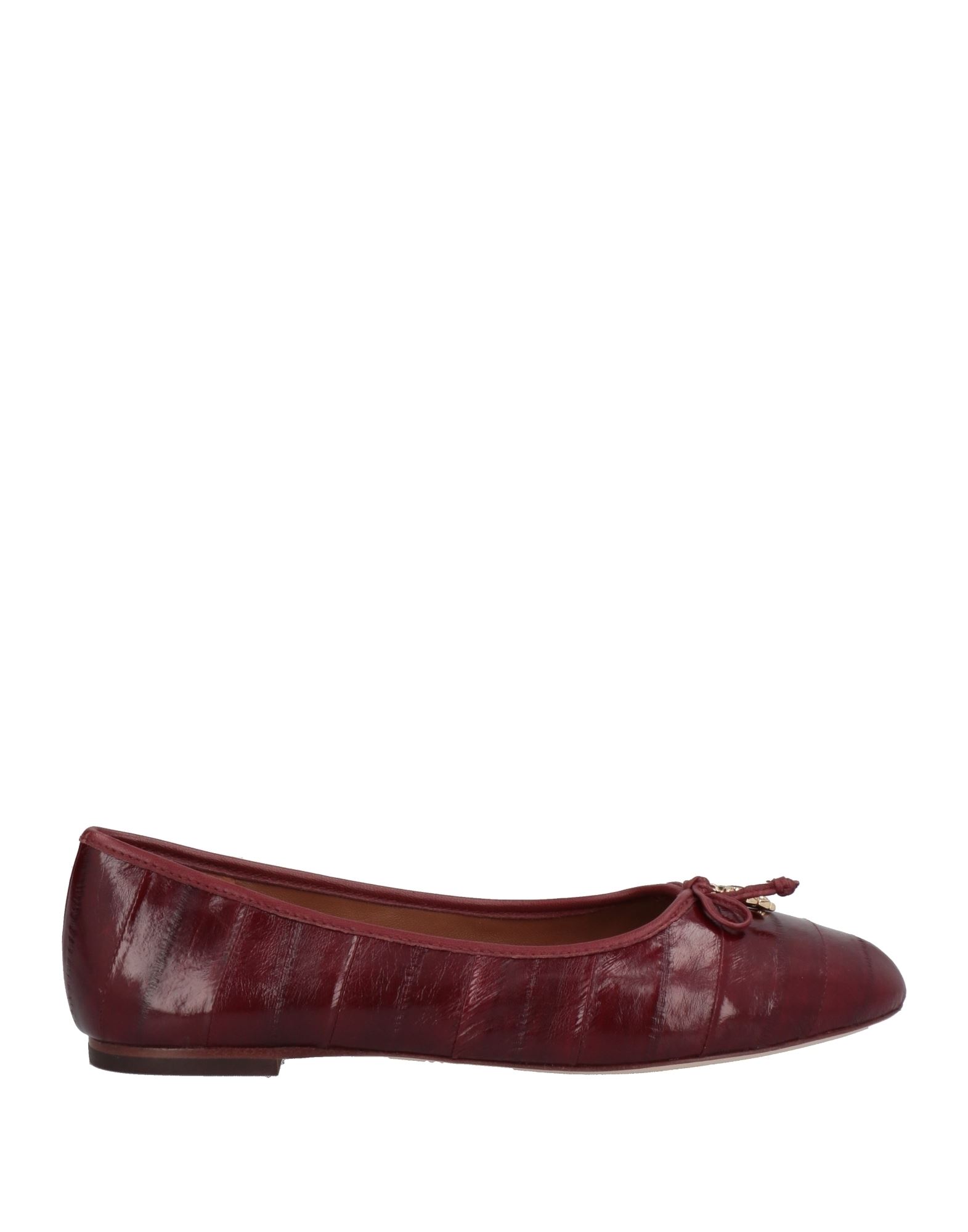 Tory Burch Ballet Flats In Burgundy