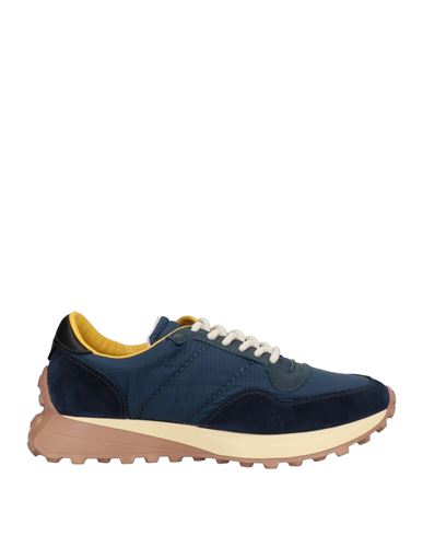 Na1964 Man Sneakers Blue Size 7 Soft Leather, Textile Fibers