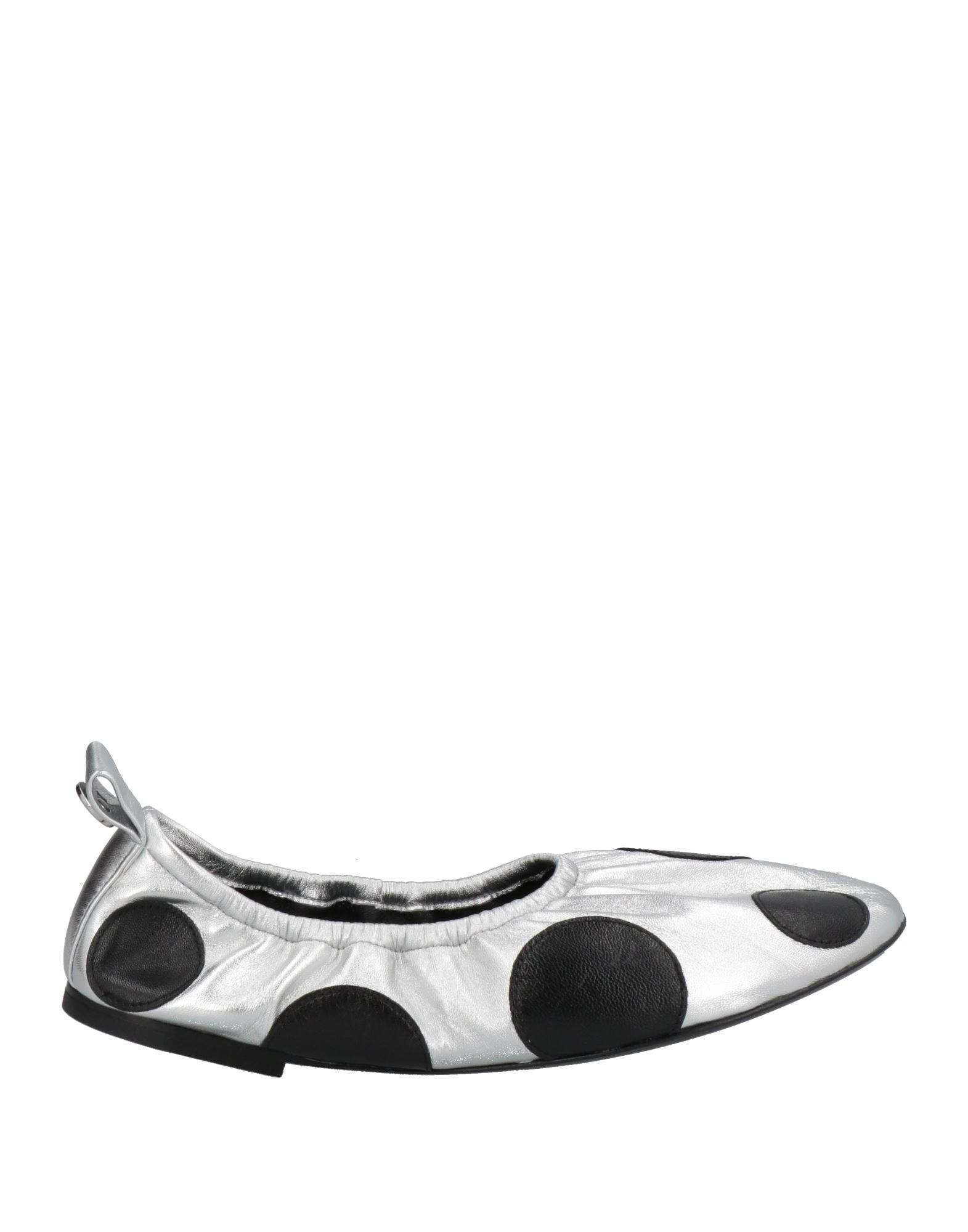 Tory Burch Ballet Flats In Silver