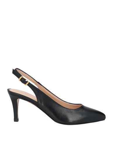 Calpierre Woman Pumps Black Size 8 Soft Leather In Black