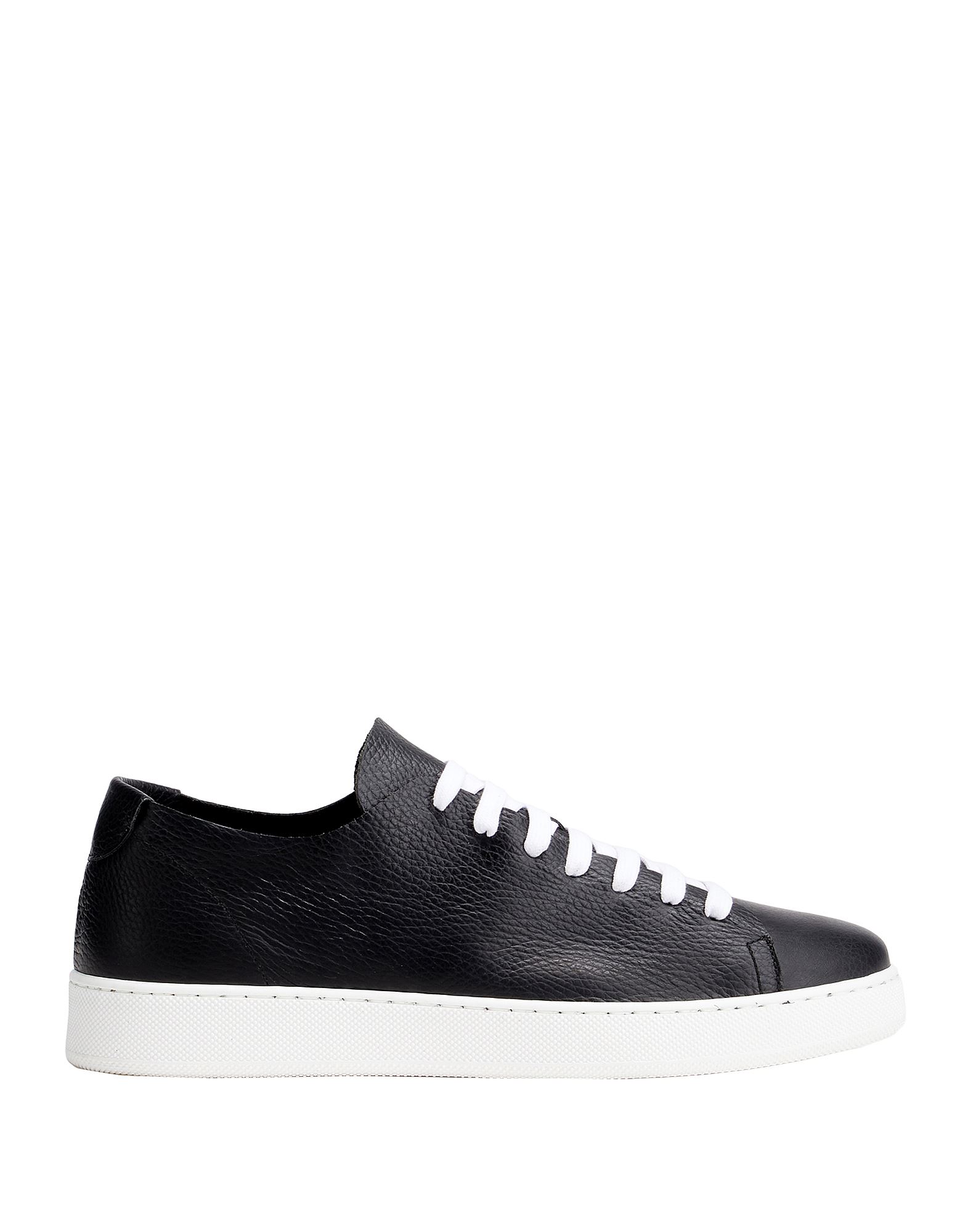 Shop 8 By Yoox Leather Low-top Sneakers Man Sneakers Midnight Blue Size 9 Calfskin