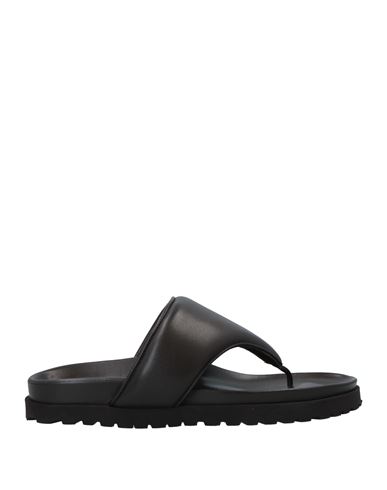 Gia X Pernille Teisbaek Woman Toe Strap Sandals Dark Brown Size 9 Soft Leather