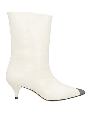 Alchimia Napoli Woman Ankle Boots White Size 6 Soft Leather