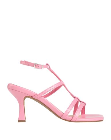 Lorenzo Mari Woman Sandals Pink Size 8 Soft Leather In Pink