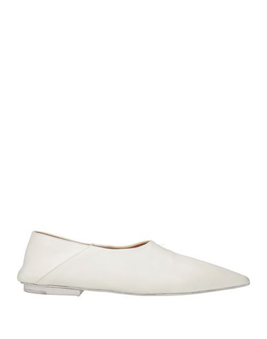 Marsèll Woman Ballet Flats White Size 6 Soft Leather In White