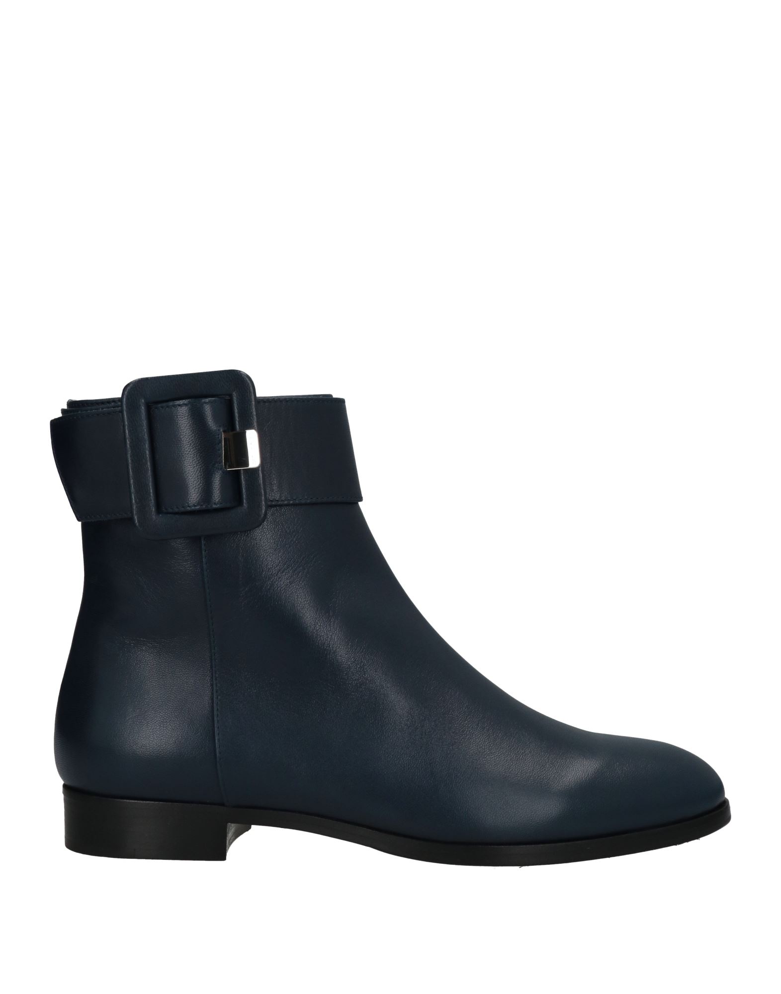 Sergio Rossi Ankle Boots In Navy Blue