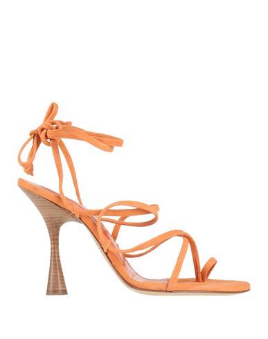 Ncub Woman Sandals Orange Size 6 Soft Leather