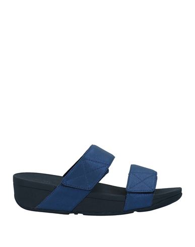 Fitflop Woman Sandals Bright Blue Size 9 Textile Fibers