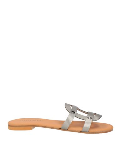 Vivian Woman Sandals Lead Size 10 Soft Leather In Grey