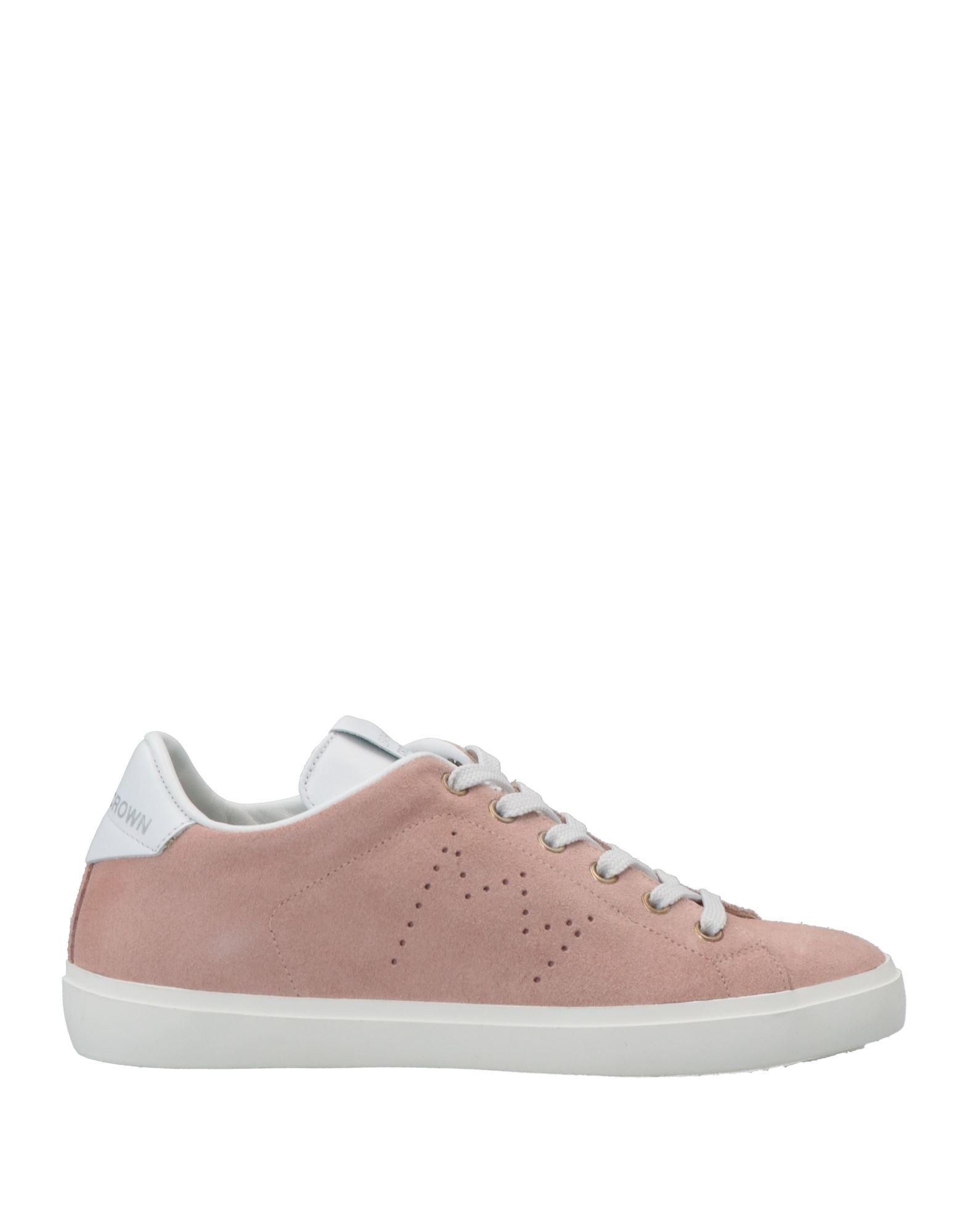 Leather Crown Sneakers In Pink