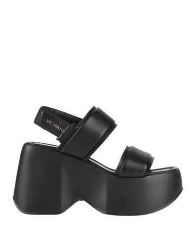 Shop Vic Matie Vic Matiē Woman Sandals Black Size 8 Soft Leather