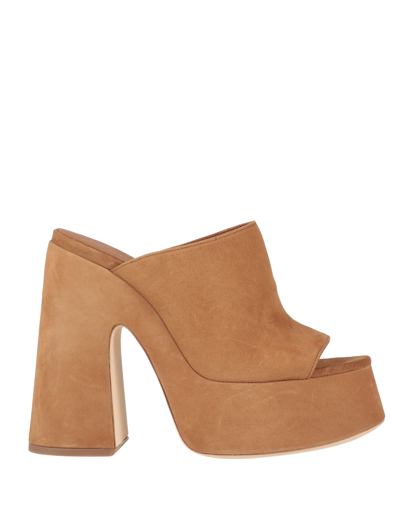 Shop Vic Matie Vic Matiē Woman Sandals Camel Size 8 Soft Leather In Beige