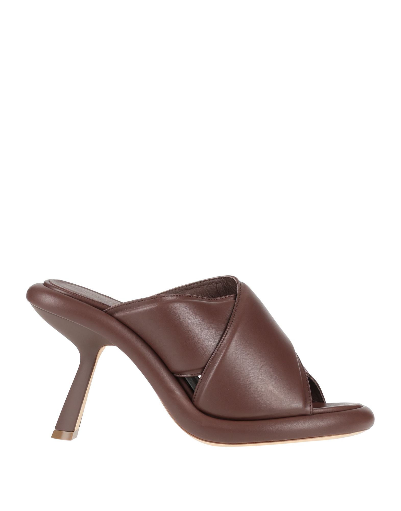 VIC MATIE VIC MATIĒ WOMAN SANDALS DARK BROWN SIZE 8 LEATHER 